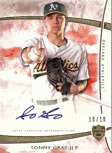 Sonny Gray 2014 Topps Supreme Autograph Oakland A's #SA-SGR 10/10