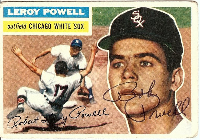 Leroy Powell Signed Autographed Baseball Card 1956 Topps White Sox #144 COA