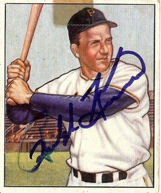 Ralph Kiner Signed Autographed Baseball Card 1950 Bowman Pirates GX19612