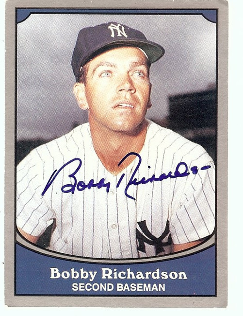 Bobby Richardson Signed Autographed Baseball Card 1990 Pacific Legends GX19564