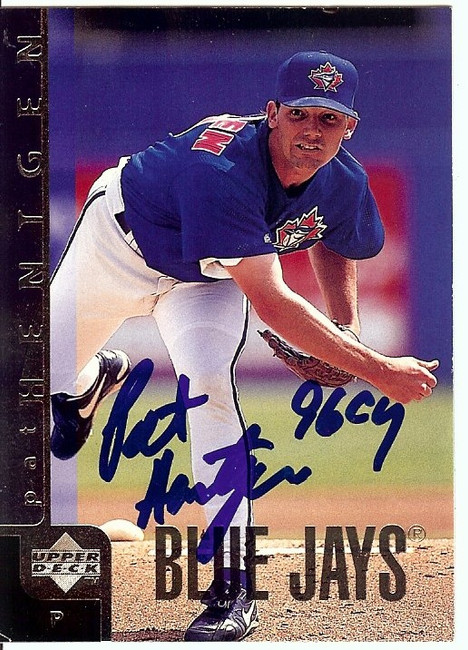 Pet Hentgen Signed Autographed Baseball Card 1998 Upper Deck Blue Jays GX19579