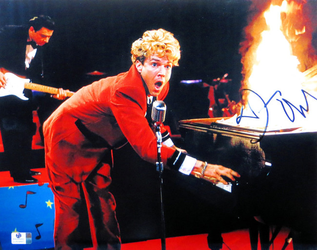 Dennis Quiad Signed Autographed 11X14 Photo Great Balls of Fire GV809667