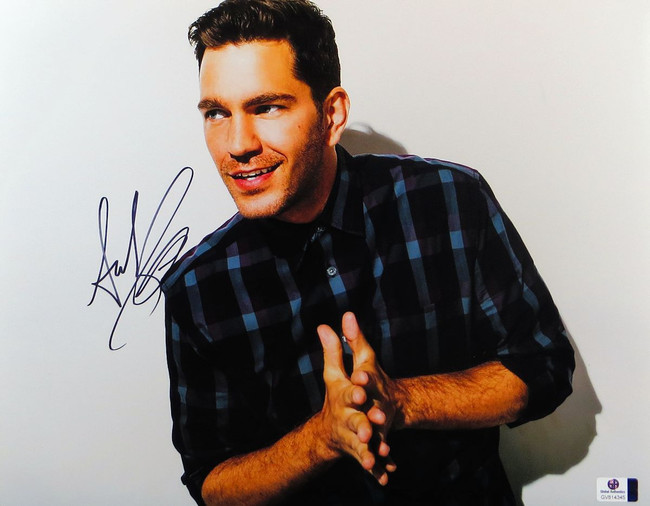 Andy Grammer Signed Autographed 11X14 Photo Sexy Blue Plaid Shirt GV814345