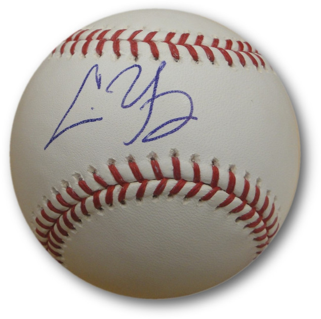Chris Young Hand Signed Autographed Baseball New York Yankees COA