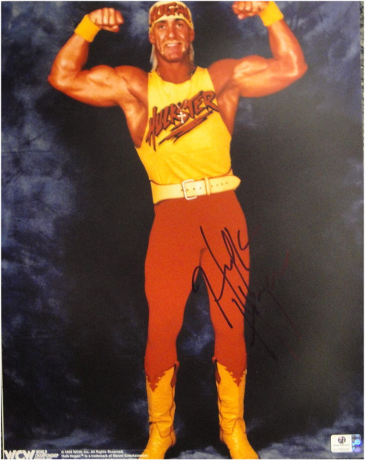 Hulk Hogan Hand Signed Autograph 11x14 Photo Sexy Flexing Posing JSA U16479