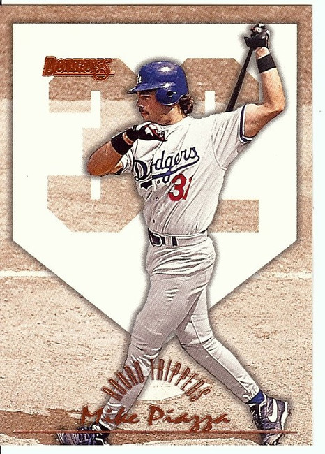 Mike Piazza 1996 Donruss Round Trippers LA Dodgers #7 3449/5000