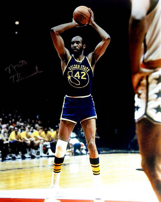 Nate Thurmond Signed Autographed 16X20 Photo Golden State Warriors with Ball COA