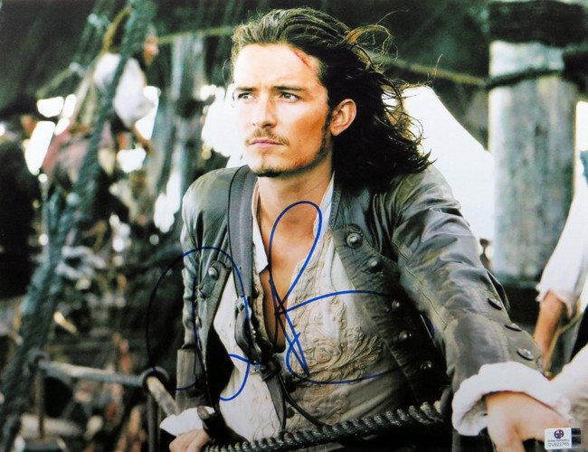 Orlando Bloom Signed Zizzle Pirates of the Caribbean Toy BAS Beckett  Witnessed