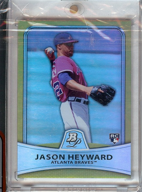 Jason Heyward 2010 Bowman Platinum Gold Refractor Braves #91 411/539