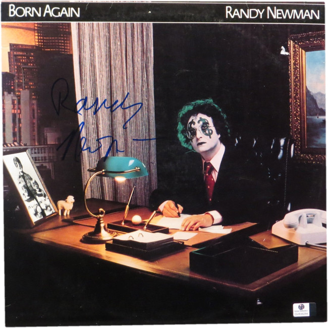 Randy Newman Signed Autographed Album Cover Born Again GV838284