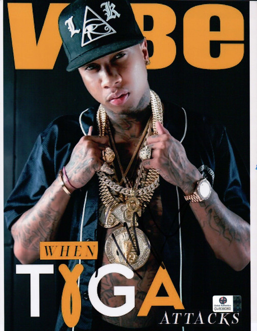 Tyga Signed Autographed 8X10 Photo VIBE Magazine Cover Print GV838060