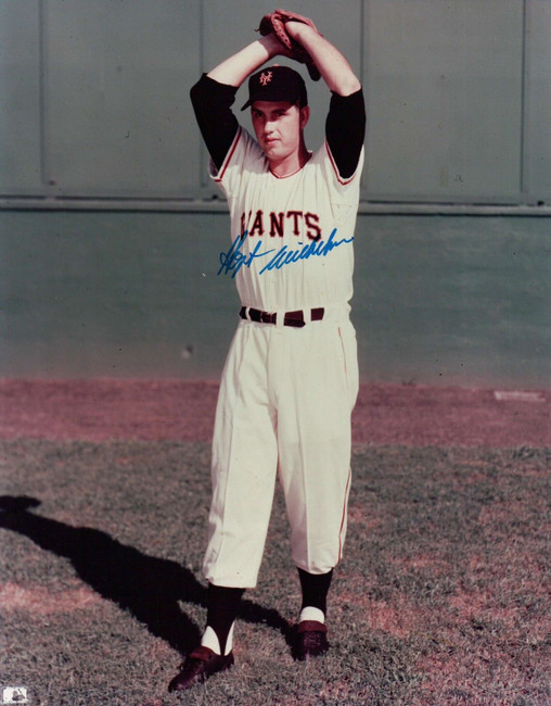 Hoyt Wilhelm Signed 8X10 Photo Autograph New York Giants Auto w/COA
