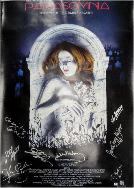 Purcell Wilson Combs Bottoms Keijser +3 Signed 20X30 Poster Parasomnia GV838718