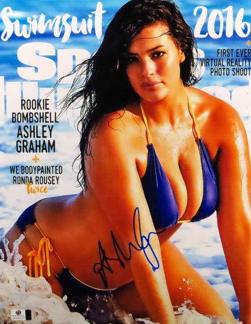 Ashley Graham Signed Autographed 11X14 Photo 2016 SI Swimsuit Cover Sexy 842317