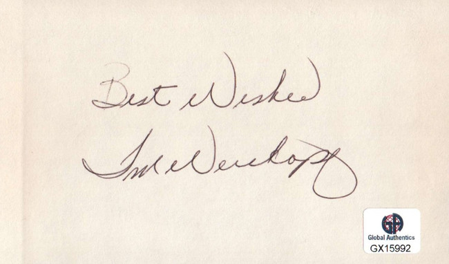 Tom Weiskopf Signed Autographed Index Card PGA Golf Legend Masters GX15992