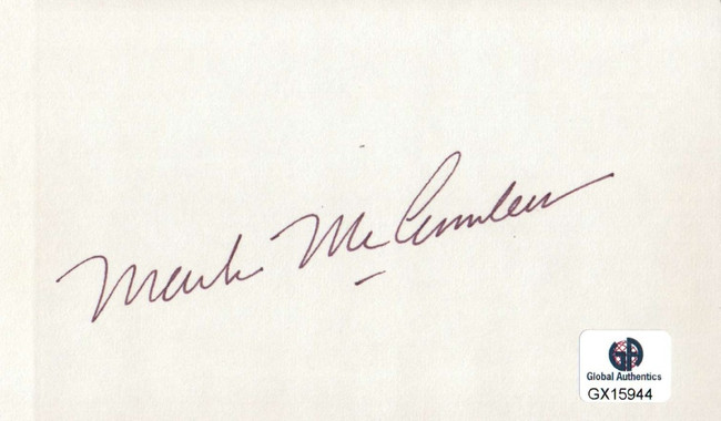 Mark McCumber Signed Autographed Index Card PGA Golf Legend Masters GX15944