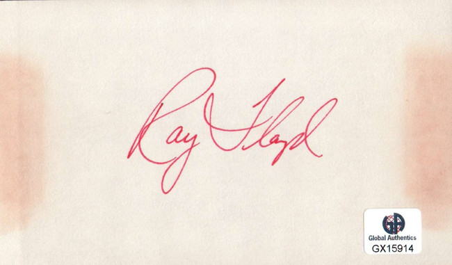 Ray Floyd Signed Autographed Index Card PGA Golf Legend Masters GX15914