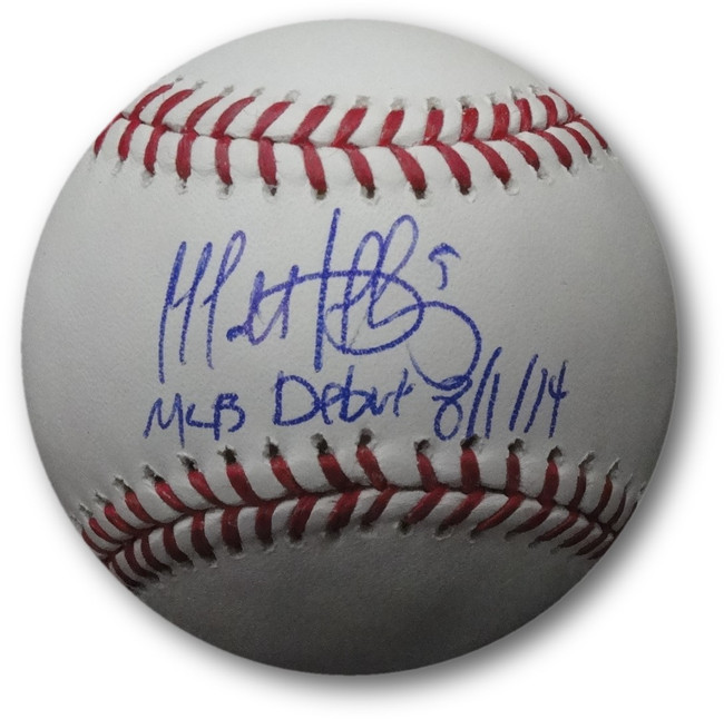 Matt Duffy Hand Signed Autographed MLB Baseball Giants MLB Debut 8/14 JSA