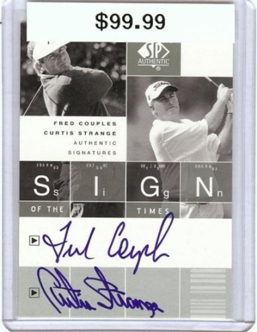 Fred Couples/Curtis Strange 2002 Sp Authentic Dual Auto