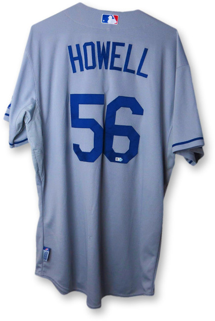 JP Howell Team Issue Jersey Los Angeles Dodgers Road Gray 2015 #56 MLB HZ533325