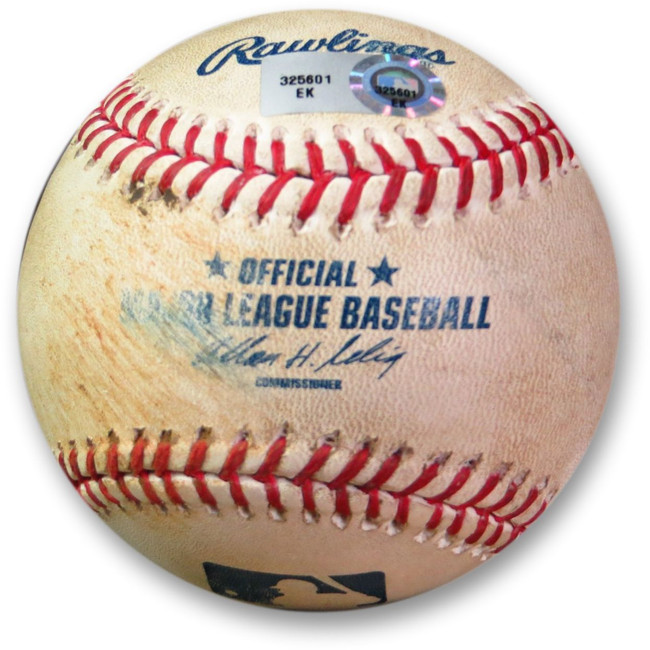 Andre Ethier Game Used Baseball 6/27/13 - Double vs. Pettibone Dodgers EK325601