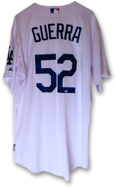 Javy Guerra Team Issue Jersey Dodgers Home White 2014 #52 MLB HZ844075