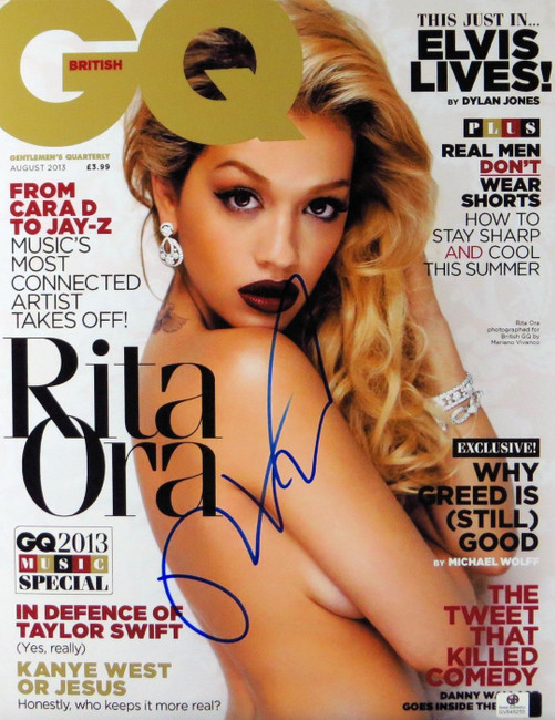 Rita Ora Signed Autographed 11X14 Photo Sexy GW Magazine Cover Print GV848255