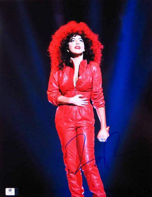 Lady Gaga Signed Autographed 11X14 Photo Sexy Red Leather Suit GV848294
