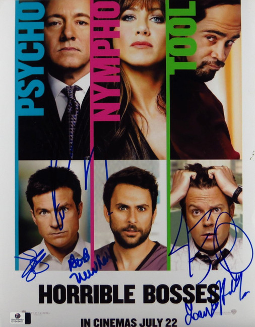 Horrible Bosses Cast Signed Autographed 11X14 Photo Bateman Sudekis + GV849481