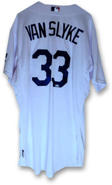 Scott Van Slyke Team Issue Jersey Los Angeles Dodgers Home White #33  HZ167031