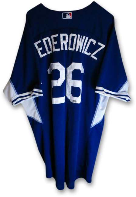  Tim Federowicz Game Used Jersey Dodgers Road