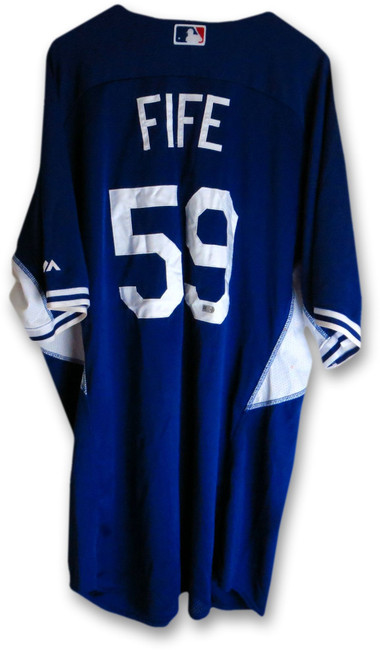 Stephen Fife Team Issue 2014 Dodgers Batting Practice Jersey #59 MLB Holo
