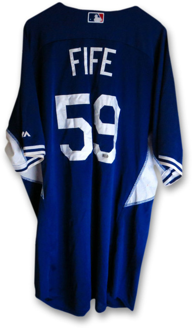 Stephen Fife Dodgers Team Issue Batting Practice Jersey #59 MLB EK645226 -  Cardboard Legends