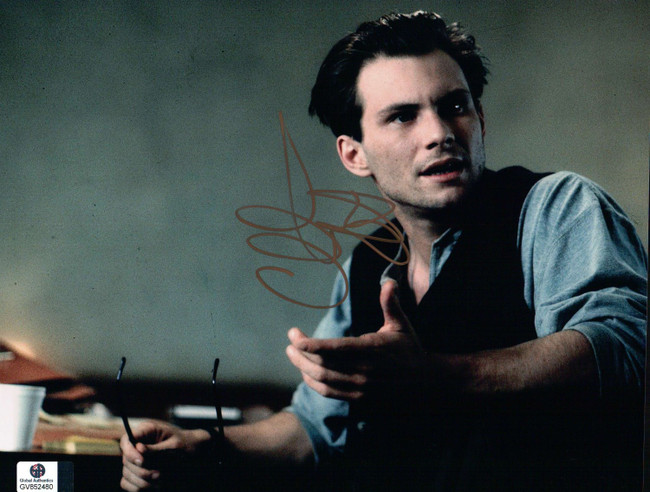 Christian Slater Signed Autographed 8X10 Photo Sexy Holding Glasses GV852480