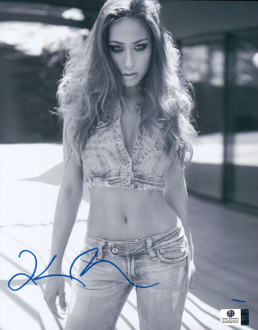 Korrina Rico Signed Autographed 8X10 Photo Gorgeous B/W Sexy Jeans GV852503