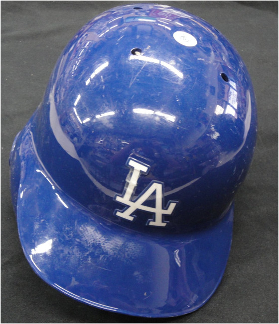 Blank Team Issued MLB Helmet Los Angeles Dodgers Shows use EK217857 Size 7 3/8