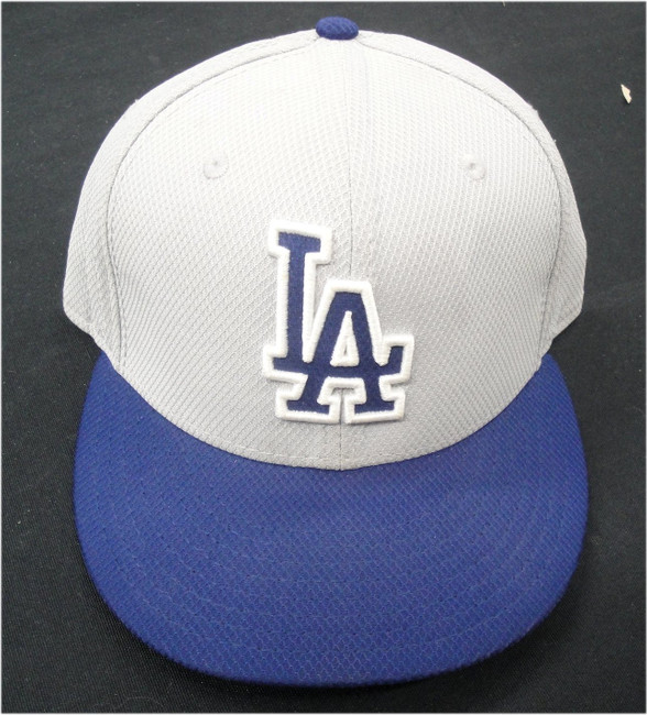 #59  Los Angeles Dodgers Team issued Game Used Baseball Cap Hat Size ?