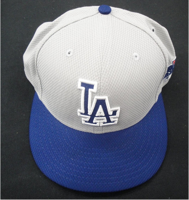 Andre Ethier #16 Dodgers Game Used / Issue 2013 Playoff Baseball Cap Hat 7 1/8