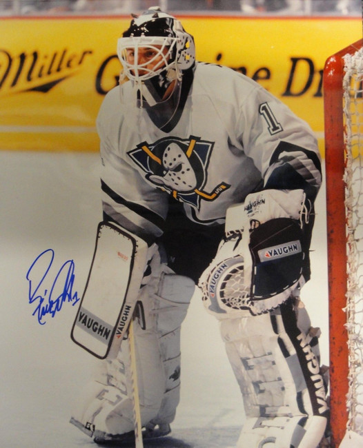 Ron Tugnutt Hand Signed Autographed 16x20 Photograph Mighty Ducks Goalie