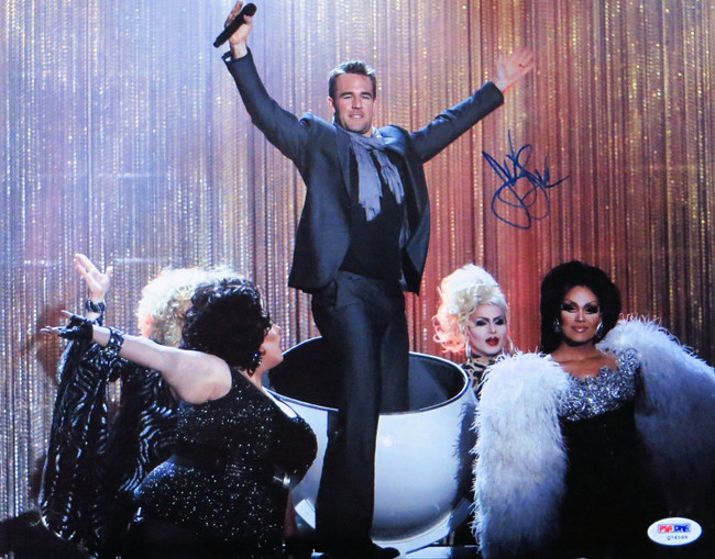 James Van Der Beek Signed Autographed 11X14 Photo On Stage w/Mic PSA Q74599