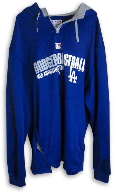 Kenley Jansen 2014 Player Worn Dodgers Hoodie Fleece Team Issue 2XL HZ844138