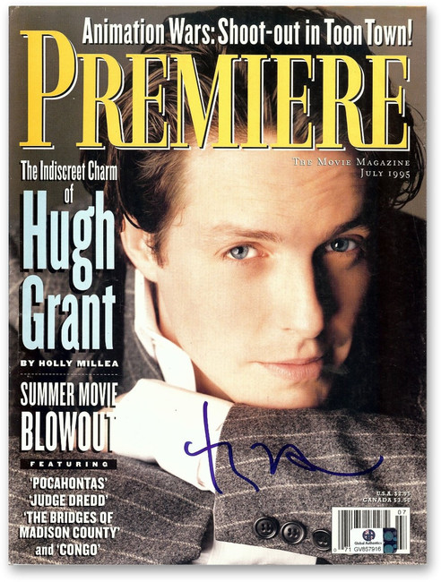 Hugh Grant Signed Autographed Premiere Magazine July 1995 Issue GV857916