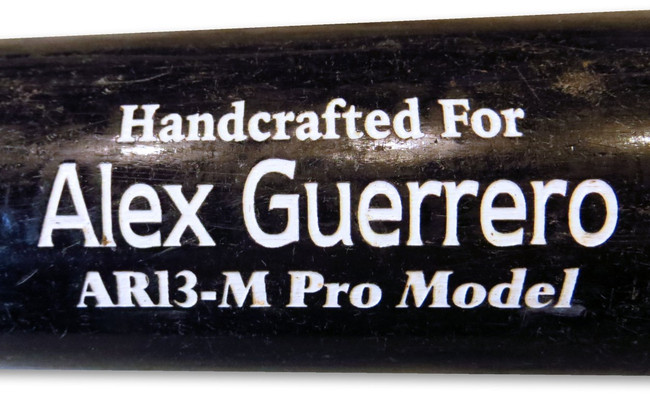 Alex Guerrero Player Used Marucci Pro Model Bat Los Angeles Dodgers JB085655