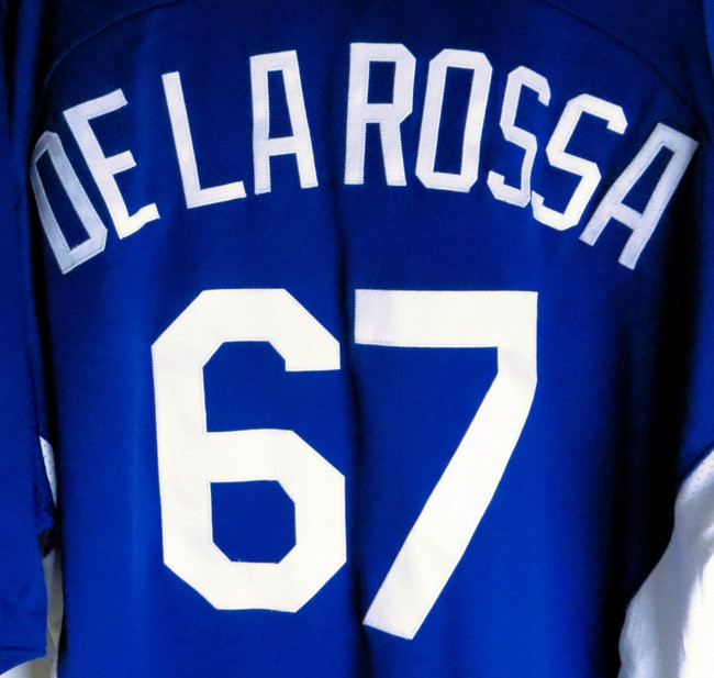 Wilkin De La Rosa Team Issue Batting Practice Jersey Dodgers #67 Name Error S 48