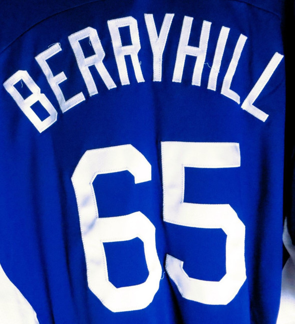 Damon Berryhill Team Issue Batting Practice Jersey Dodgers #65 Size 50