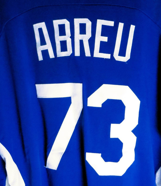 Juan Abreu Team Issue Batting Practice Jersey 2013 Dodgers #73 Size 48