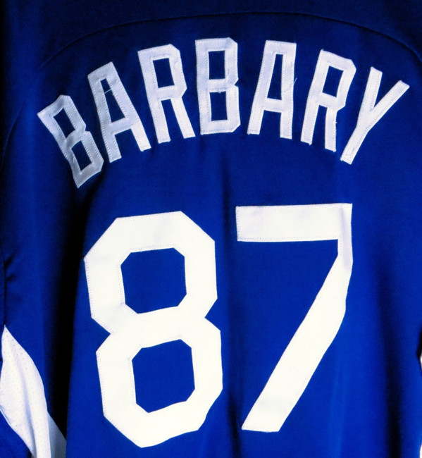 Travis Barbary Team Issue Jersey Los Angeles Dodgers Home White #87  HZ167035 : Everything Else 