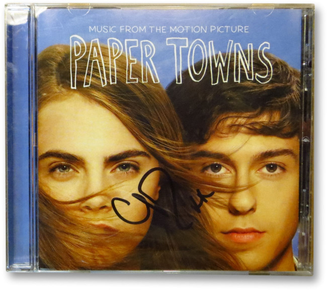 Cara Delevingne Signed Autographed CD Cover Paper Towns Soundtrack GV863011