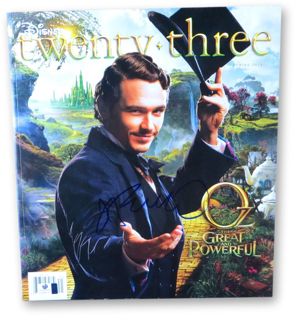 James Franco Autographed Twenty-three Magazine Great and Powerful Oz GV866127