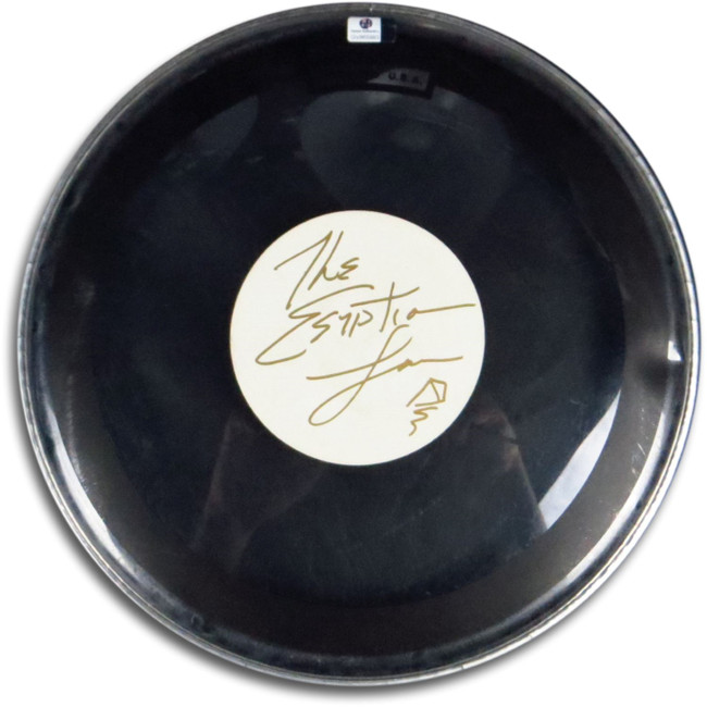 Egyptian Lover Greg Broussard  Signed Autographed 12" Drumhead Clear GV865993